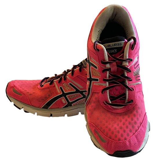 Asics Gel-Blurr33 Womens Sz 9/40.5EU Solyte Technology Running Shoes Pink Gray - Picture 2 of 9